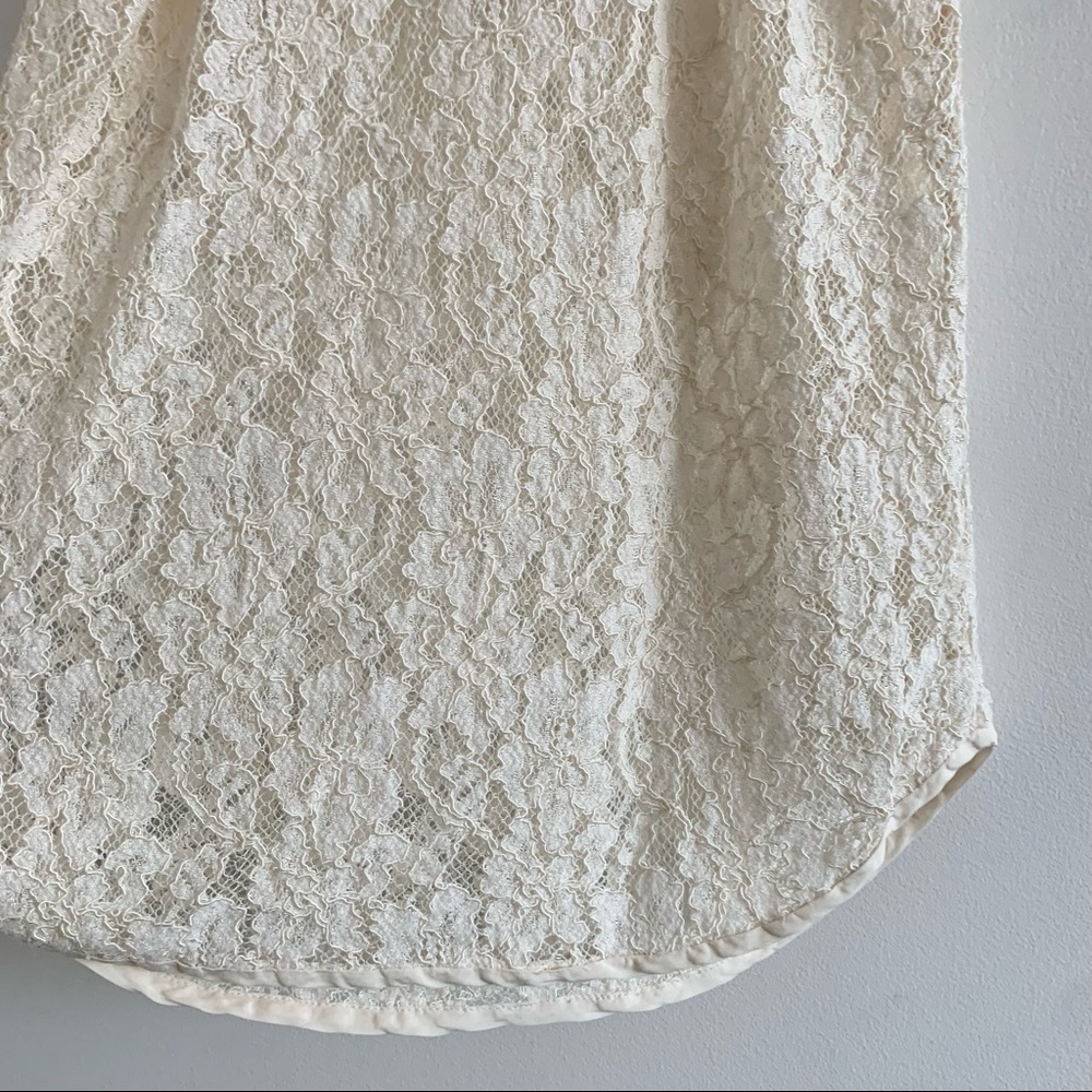 Wilfred Aritzia Madeline Floral Crochet Lace Racerback Tank Top - Picture 10 of 11